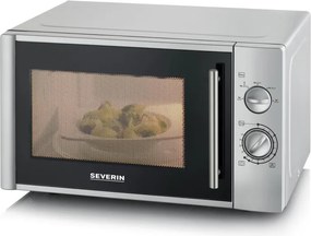 Severin MW 7772 - Mikrohullámú sütő 900W/230V 28 l rozsdamentes acél/fekete
