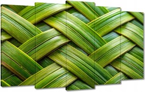 Vászonkép 100x60 Zöld fonott Zöld rattan fonott lemez