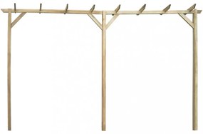 fa kerti pergola 410 x 40 x 203 cm