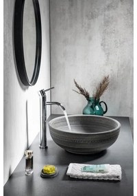 Sapho - Ráültethető mosdó PRIORI, átm. 41 cm, kerámia/szürke