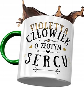 Zöld Bögre Violetta Barátnőknek Ajándék Nyomtatott Fotóval