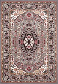 Hagyományos szőnyeg nappaliba 120x170cm, klasszikus szürke-barna minta