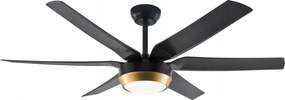 Mennyezeti ventilátor Fenix DC Led Fekete/Arany 142cm Modern csillár