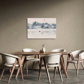 Kép - Kék-hegyi völgy (üvegen) (70x50 cm)