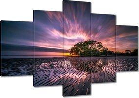 Festmények 120x80 Gyönyörű lila tájkép