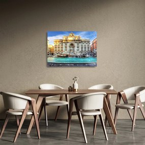 Üveg kép - Trevi-kút (70x50 cm)