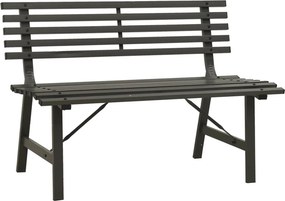 vidaXL fekete acél kerti pad 110 cm