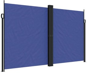 kék behúzható oldalsó napellenző 200 x 1000 cm