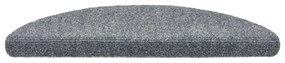 10db világosszürke lyukasztott öntapadó lépcsőszőnyeg 56x17x3cm