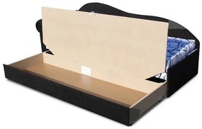 Egyszemélyes ágy (dívány) 70 cm Lane II (szürke 81 + Dodo 1027) (B). 793131