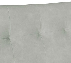 vidaXL Chesterfield Pad Világosszürke 112 x 65,5 x 75 cm Bársony