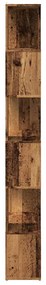 antik fa színű térelválasztó könyvszekrény 60x24x186 cm