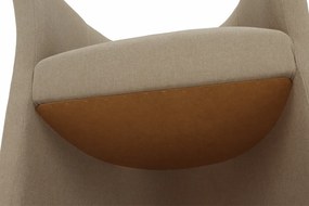 Klub fotel, bézs anyag, CUBA