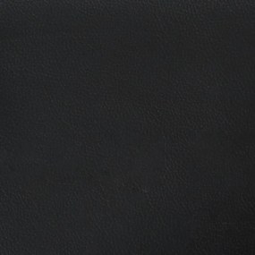 fekete műbőr ágykeret 90x190 cm