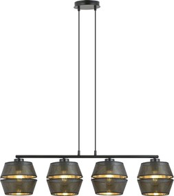 Emibig modern függeszték malia fekete arany emi1185/4