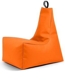 Narancssárga bőrutánzat gyerek babzsákfotel Icy M – So Soft?