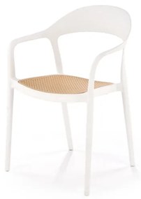 K530 szék fehér / natúr