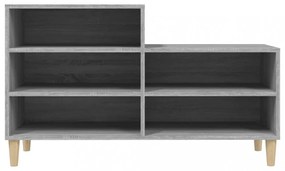 vidaXL szürke sonoma színű szerelt fa cipősszekrény 102x36x60 cm