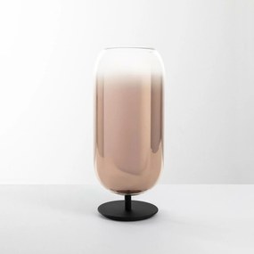 Artemide Gople asztali lámpa fekete/réz 485mm, Big design, E27, üveg