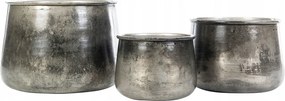 3 db Otis Virágtartó, ezüst színű, Fém