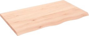vidaXL kezeletlen tömör tölgyfa fali polc 100x60x(2-4) cm