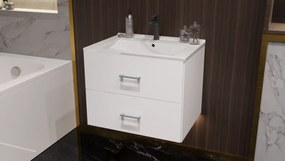 NOEL fürdőszoba szekrény + mosdóval 80 cm fehér színben