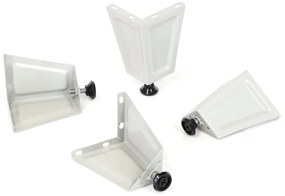 Fém szekrény - 2 doboz, 38 x 45 x 196,5 cm, helyreigazítással, hengerzár, világos szürke - ral 7035