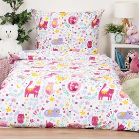 4Home Gyermek pamut ágynemű Playful Paws, 140 x 200 cm, 70 x 90 cm