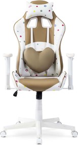 Irodai Forgószék Fehér/Barna Színben.CANDY