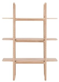 Muse könyvespolc tömör tölgyfából, magasság 140 cm - Gazzda