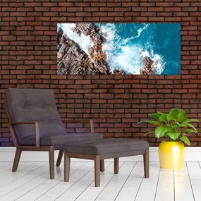 Kép a sziklák és a tenger (120x50 cm)