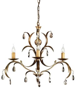 Elstead Lighting LILY LL3-ANT-BRZ Csillár 3x60W/E14