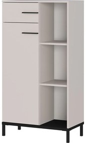 Krémszínű könyvespolc 64x120x34 cm Rovigo – Germania