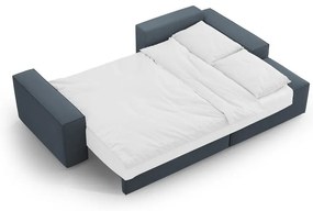 Kék kinyitható sarokkanapé (jobb oldali) Jodie – Micadoni Home