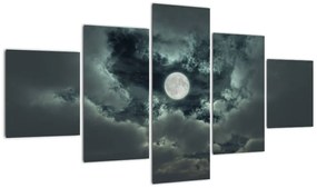 Festészet - hold és felhők (125x70cm)