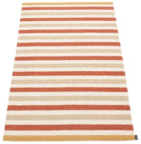 Téglavörös-krémszínű kültéri-beltéri szőnyeg 70x120 cm Teo Brick – Pappelina