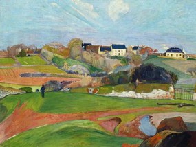 Reprodukció Landscape at Le Pouldu, Paul Gauguin