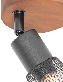 Ipari reflektor fekete fával - Kristina