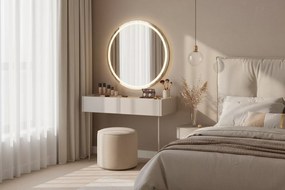 Desin fésülködőasztal 100 cm fiókokkal és fém lábakkal - kasmír / nagano tölgy