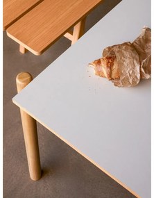 Tölgyfa étkezőasztal 107x190 cm Oblique – Hübsch