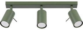 Sollux SL.1502 - Spotlámpa RING 3xGU10/10W/230V zöld