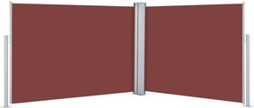 vidaXL barna behúzható oldalsó napellenző 100 x 1000 cm