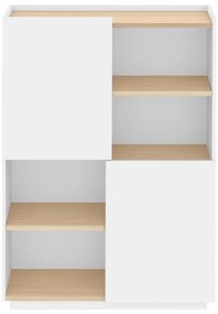 Fehér matt könyvespolc 100x147 cm Nina - TemaHome