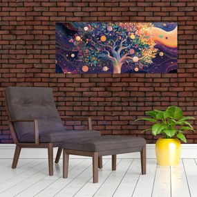 Kép – Lila fa tele energiával (120x50 cm)
