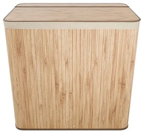 Juskys Curly bambusz kosár 150 L - természetes