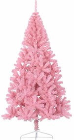 Mesterséges, előre világított karácsonyi fa Rózsaszín 210 cm