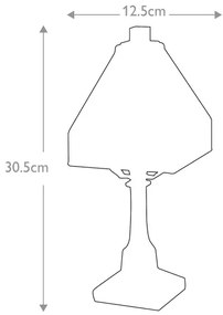 Elstead QZ-HOLMES-TL - Tiffany HOLMES asztali lámpa 1xE14/25W/230V
