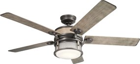 KICHLER KLFAHRENDALE60AVI AHRENDALE Ventilátoros lámpa Antik Szürke, Opál LED IP44