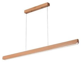 LED Csillár zsinóron LED/22W/230V 4000K 120 cm bükkfa/tömör fa