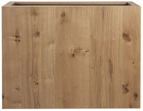 Önöntöző fa virágcserep TAMMI, magas téglalap alakú, többféle változatban - Hobby Flower méretek: 104 x 30 x 80, szín: rusztikus tölgy